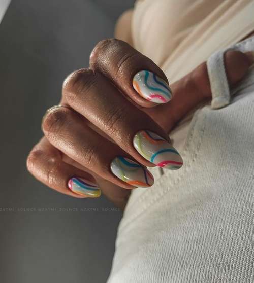 Beige manicure 2021-2022: new nail designs