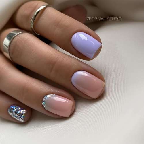 Beige manicure 2021-2022: new nail designs