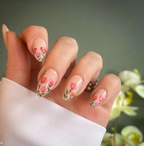 Beige manicure 2021-2022: new nail designs