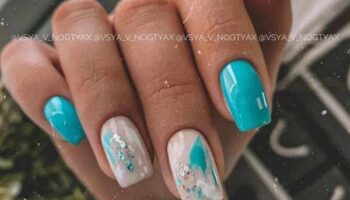 Turquoise manicure trends design