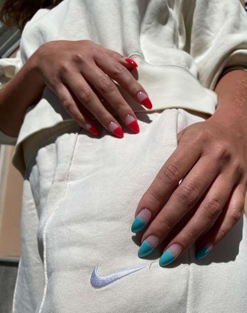 Turquoise manicure 2021-2022: a photo of new ideas, an overview of trends