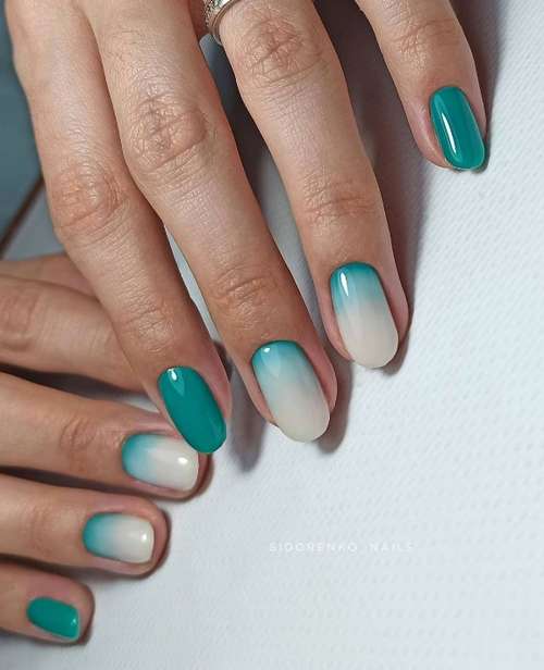 Turquoise manicure 2021-2022: a photo of new ideas, an overview of trends