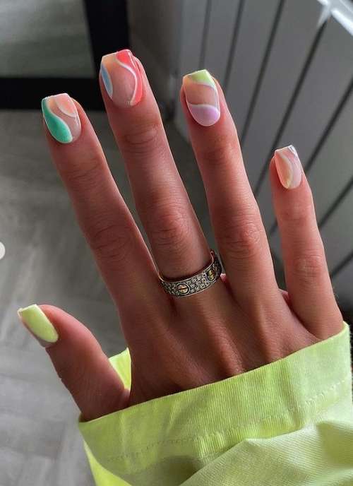 Turquoise manicure 2021-2022: a photo of new ideas, an overview of trends