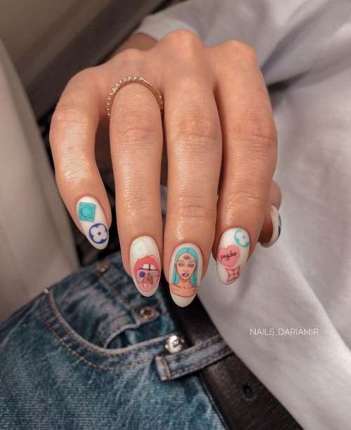 Turquoise manicure 2021-2022: a photo of new ideas, an overview of trends