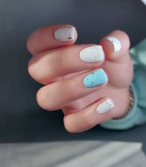 Turquoise manicure 2021-2022: a photo of new ideas, an overview of trends