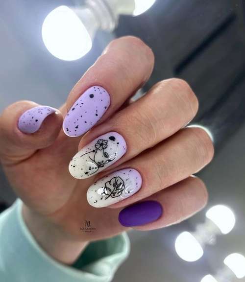 Quail egg manicure 2021: photos of the newest ideas