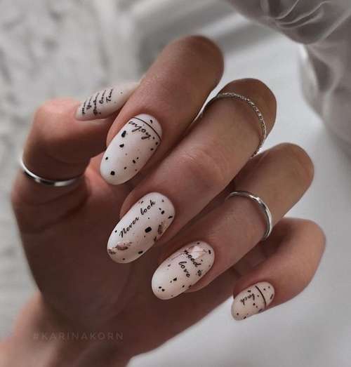 Quail egg manicure 2021: photos of the newest ideas