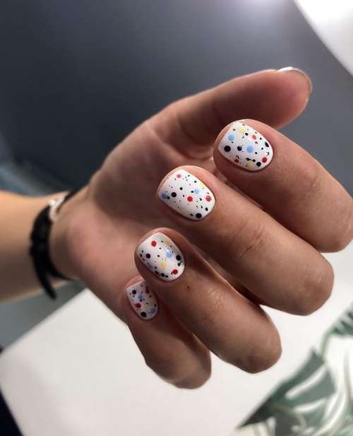 Quail egg manicure 2021: photos of the newest ideas