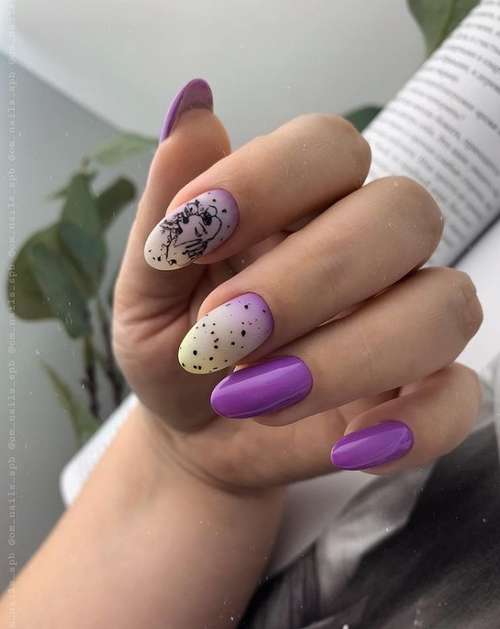 Quail egg manicure 2021: photos of the newest ideas