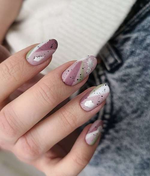 Quail egg manicure 2021: photos of the newest ideas