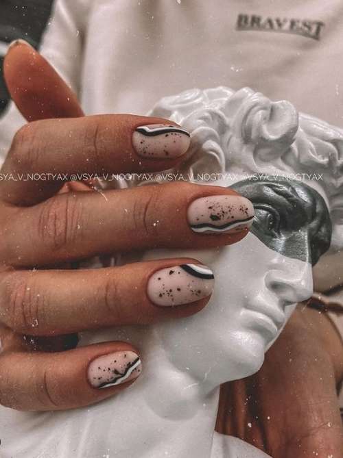 Quail egg manicure 2021: photos of the newest ideas