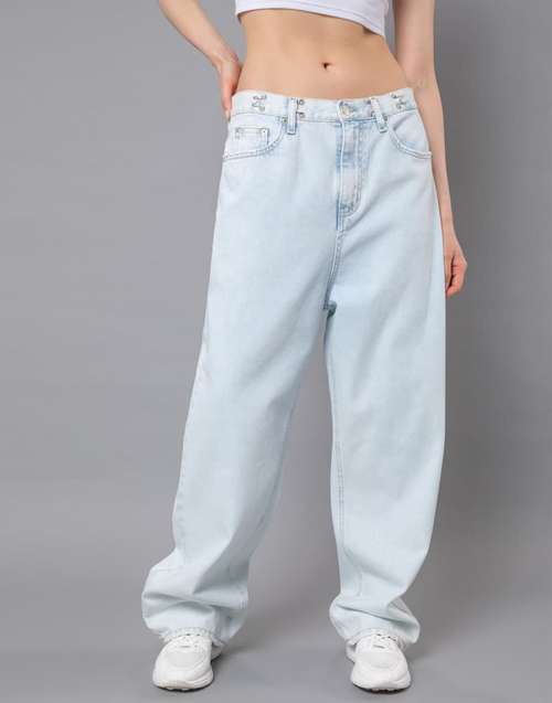 Wide leg jeans