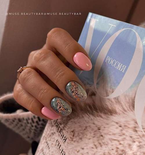 Marine manicure 2021: new nail designs at sea, photos