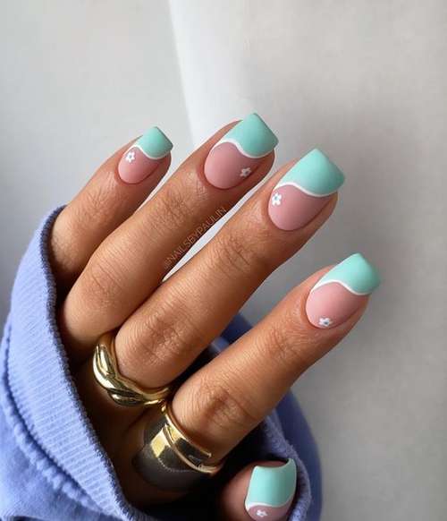 Marine manicure 2021: new nail designs at sea, photos