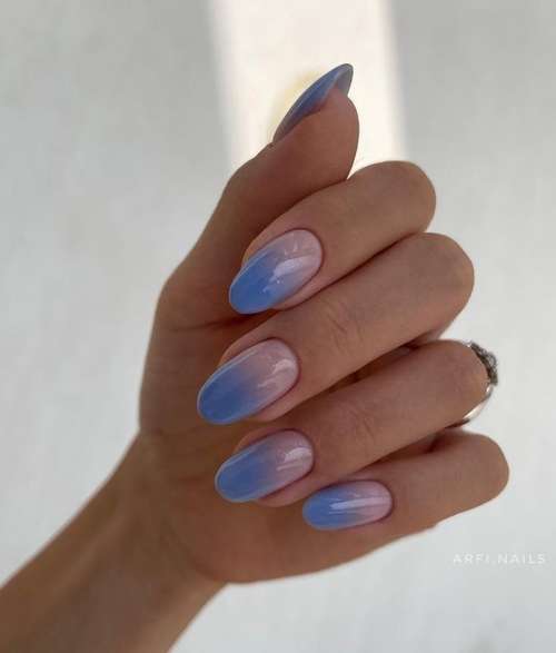 Marine manicure 2021: new nail designs at sea, photos