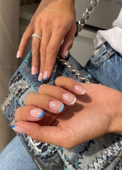 Marine manicure 2021: new nail designs at sea, photos