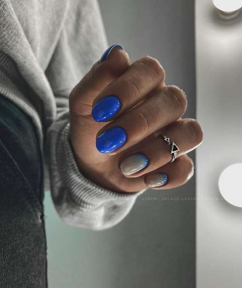 Marine manicure 2021: new nail designs at sea, photos