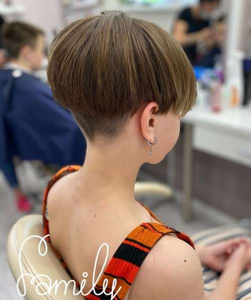 Pixie haircut girl 11 years old