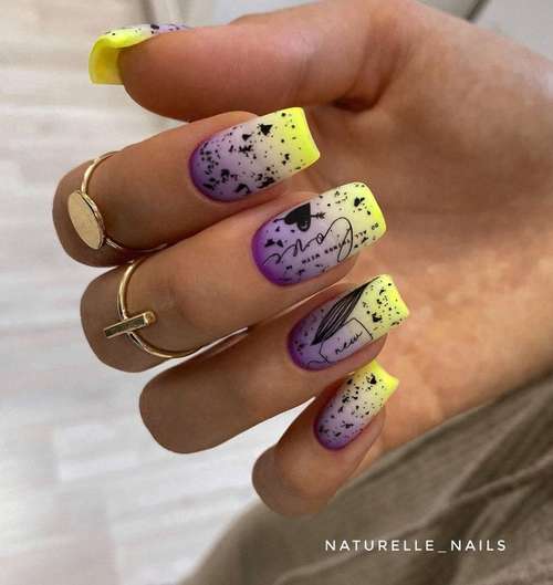 Bright square nails