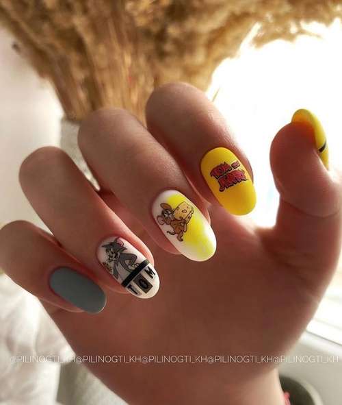 Bright nail design 2021: trendy new manicure