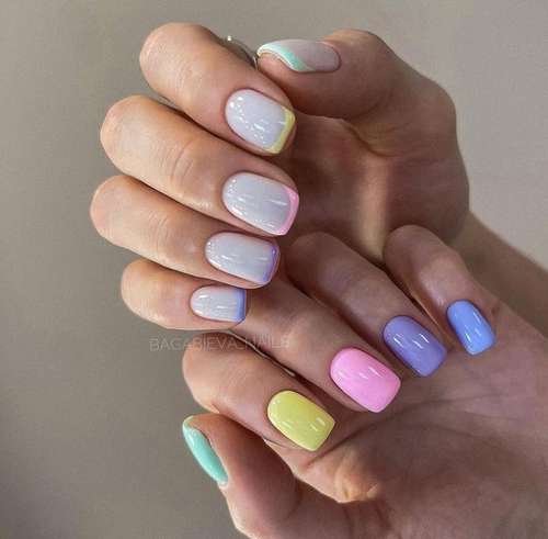 Bright nail design 2021: trendy new manicure