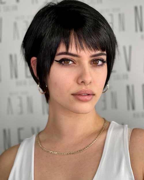 Fashionable pixie haircut