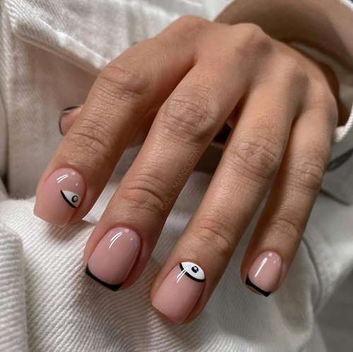 Moon Design Nails