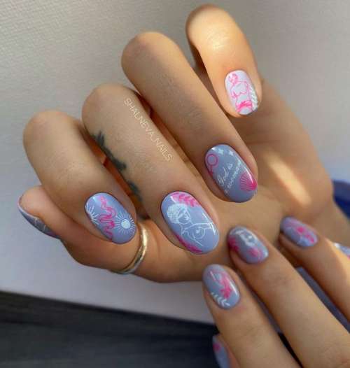 Manicure trends fall-winter 2021-2022: trends in the photo