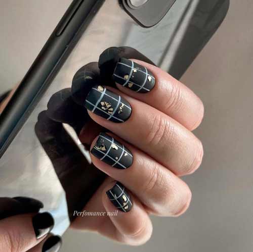 Black and gold manicure ideas