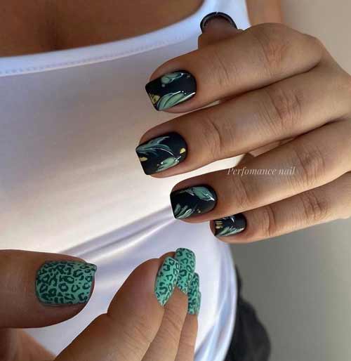 Black and gold manicure 2021-2022: new design photos