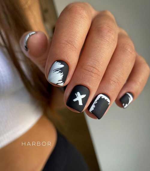 Black manicure photo