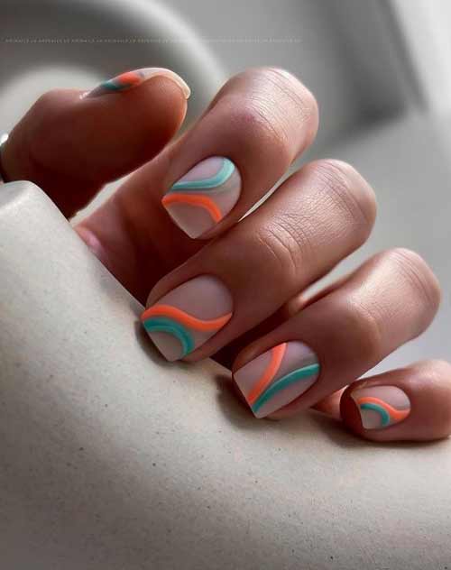 Square nails design