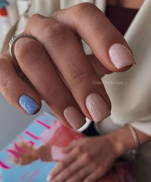 Manicure for short square nails: fashion news 2021-2022