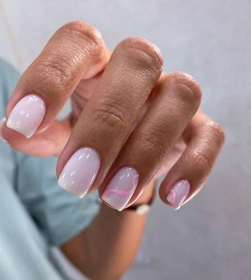 Manicure for short square nails: fashion news 2021-2022