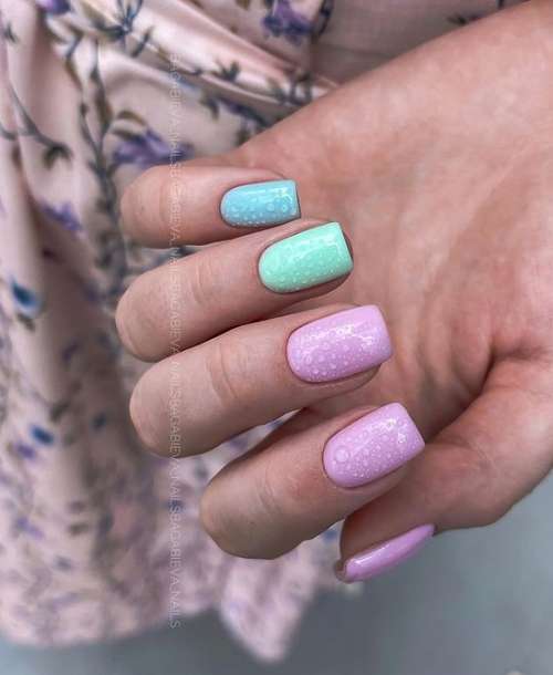 Manicure for short square nails: fashion news 2021-2022