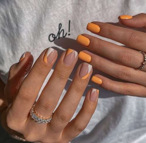 Manicure for short square nails: fashion news 2021-2022