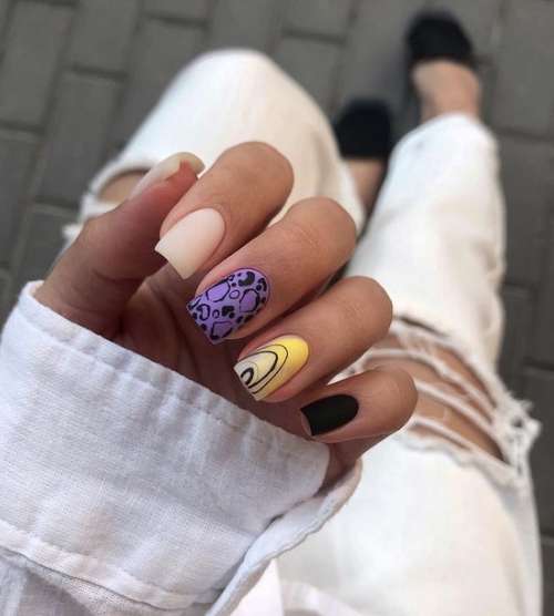 Manicure for short square nails: fashion news 2021-2022