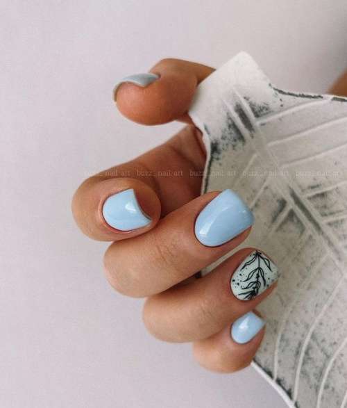 Manicure for short square nails: fashion news 2021-2022