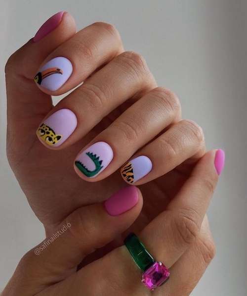 Manicure for short square nails: fashion news 2021-2022