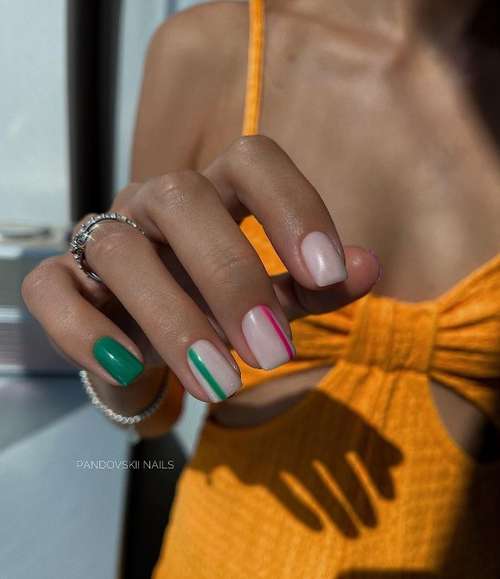 Manicure for short square nails: fashion news 2021-2022