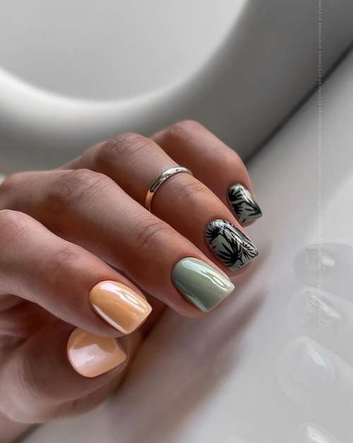 Manicure for short square nails: fashion news 2021-2022