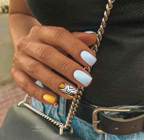 Ultra-fashionable manicure with animal print: new items 2021, photos