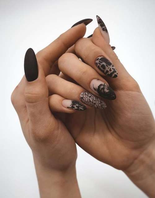 Ultra-fashionable manicure with animal print: new items 2021, photos