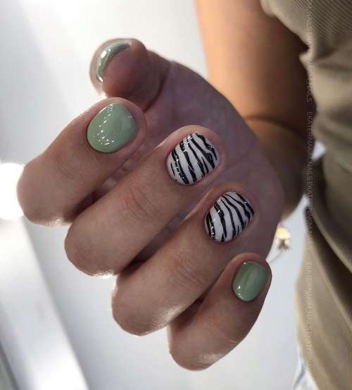 Ultra-fashionable manicure with animal print: new items 2021, photos