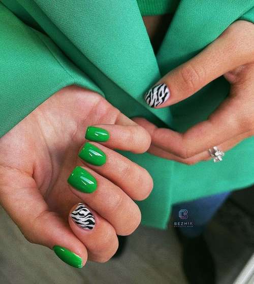 Ultra-fashionable manicure with animal print: new items 2021, photos