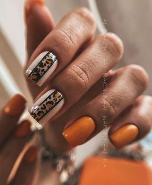 Ultra-fashionable manicure with animal print: new items 2021, photos