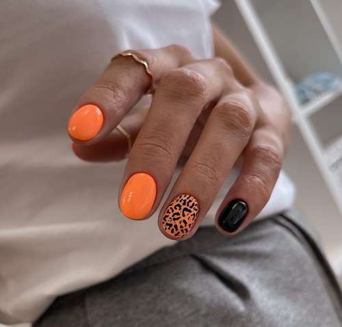 Ultra-fashionable manicure with animal print: new items 2021, photos