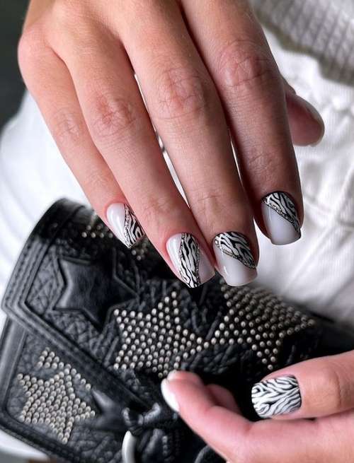 Ultra-fashionable manicure with animal print: new items 2021, photos