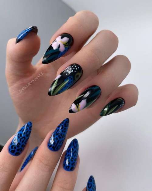 Ultra-fashionable manicure with animal print: new items 2021, photos