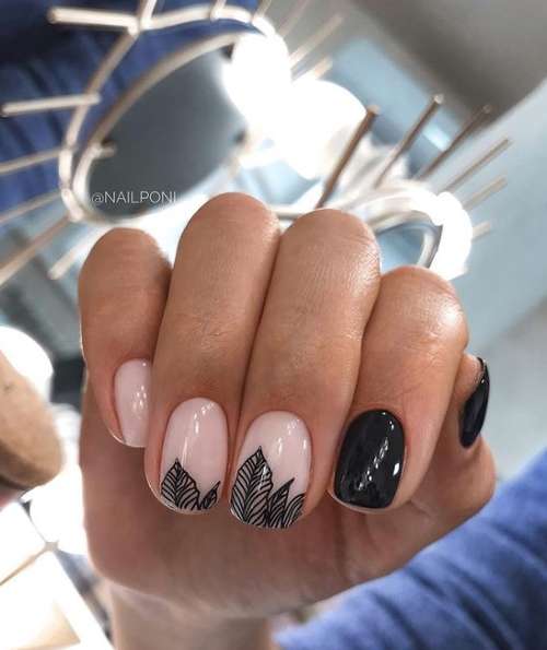 Autumn manicure 2021 for short nails: photos, design trends